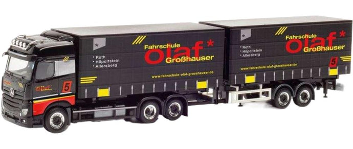 自動車学校 Olaf Grosshauser Mercedes トラック / Herpa 1/87 建設機械模型 工事車両