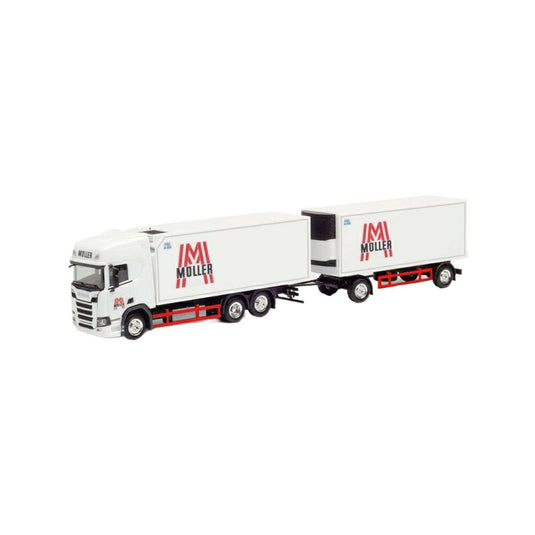 Herpa M?ller Scania CR20HD 冷蔵トレーラー 312448/ Herpa 1/87  模型