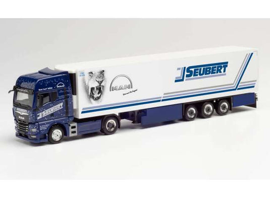 MAN TGX GX K.Sz. ゼーベルト ブルーレディ2020 ブルーホワイト/Herpa 1/87ミニカー