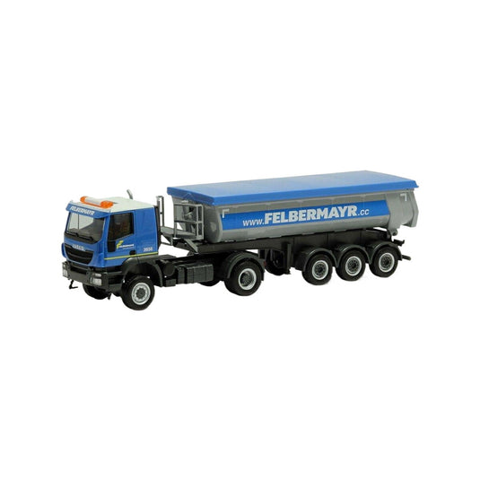 Herpa Felbermayr Iveco Trakker ラウンドトラフセミトレーラー 312875/ Herpa 1/87  模型