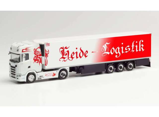 Scania CS 20 HD K.Sz. ハイデロジスティック ホワイトレッド/Herpa 1/87ミニカー