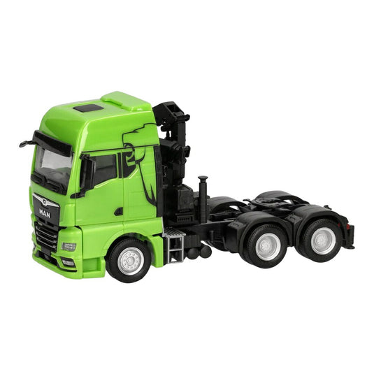 MAN TGX GX グリーン クレーン付き トラクター / Herpa 1/87 ミニカー トラック模型