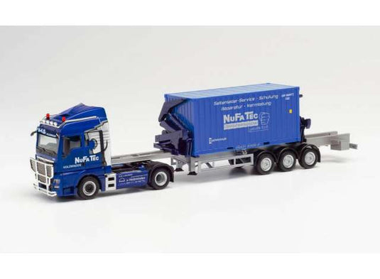 MAN TGX XLX ハンマー ヌファテック ブルーグレー/Herpa 1/87ミニカー