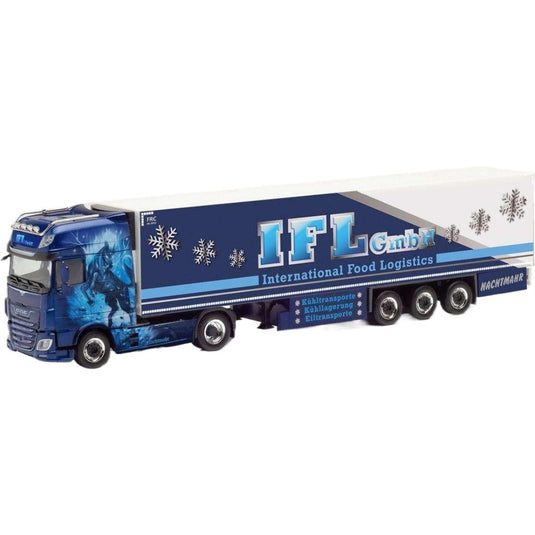DAF XF SSC 冷蔵トラック  トレーラー / Herpa 1/87 建設機械模型 工事車両