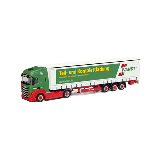 Herpa Wandt Iveco S-Way カーテン防水シートセミトレーラー 313438/ Herpa 1/87  模型