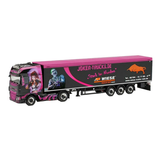 Joker Trucks Trucker Babe Tamara DAF XF SSC ムービングフロア セミトレーラー / Herpa 1/87 トラック模型
