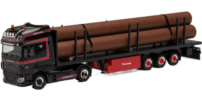 Marten Nottelmann DAF XF SSC フラットベッド トラック / Herpa 1/87 建設機械模型 工事車両