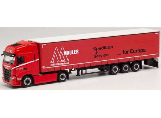 Iveco S-Way G.Sz. グスタフ・マウラー レッドホワイト/Herpa 1/87ミニカー