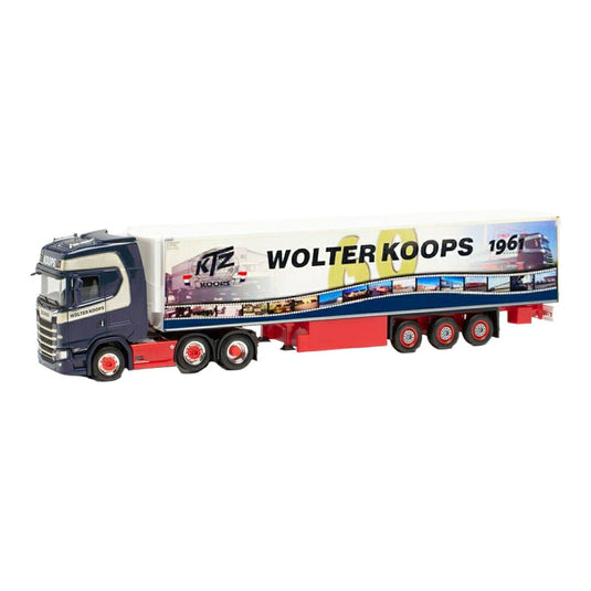 Wolter Koops 60周年 スカニア CS20HD 6x2 冷凍セミトレーラー / Herpa 1/87 ミニカー トラック模型