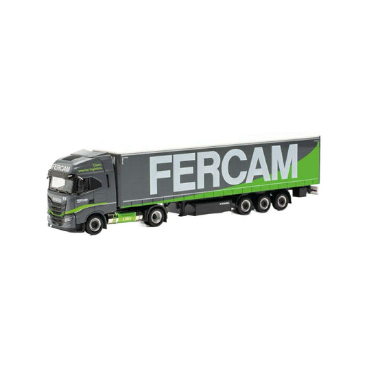 Herpa Fercam Iveco S-Way LNG カーテンサイドセミトレーラー 315029/ Herpa 1/87  模型