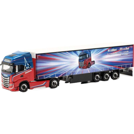 Magirus Edition Muller-Pischa Iveco S-Way トラクタ / Herpa 1/87 建設機械模型 工事車両