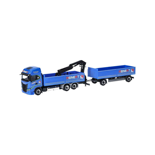 Herpa Reinert Logistic Iveco S-Way LNG フラットベッドトレーラー 315265/ Herpa 1/87  模型