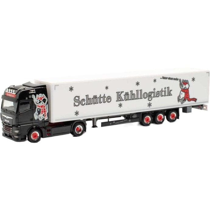 シュッテ クールロジスティック MAN TGX GX ボックストレーラー トラック / Herpa 1/87 建設機械模型 工事車両
