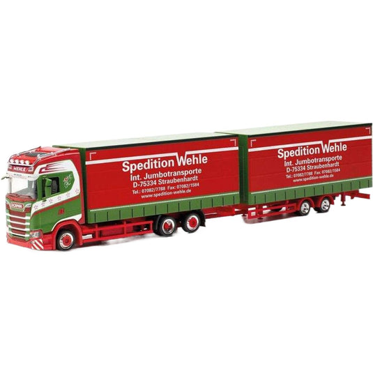 Spedition Wehle Scania CS20HD カーテンサイド トラック / Herpa 1/87 建設機械模型 工事車両