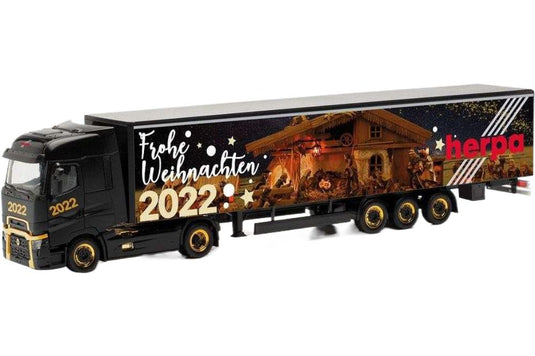 クリスマスモデル 2022 Renault T トラック / Herpa 1/87 建設機械模型 工事車両