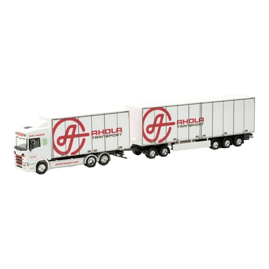 Ahola Transport スカニア CR20HD スウェーデンコンビ トレーラー / Herpa 1/87 ミニカー トラック模型
