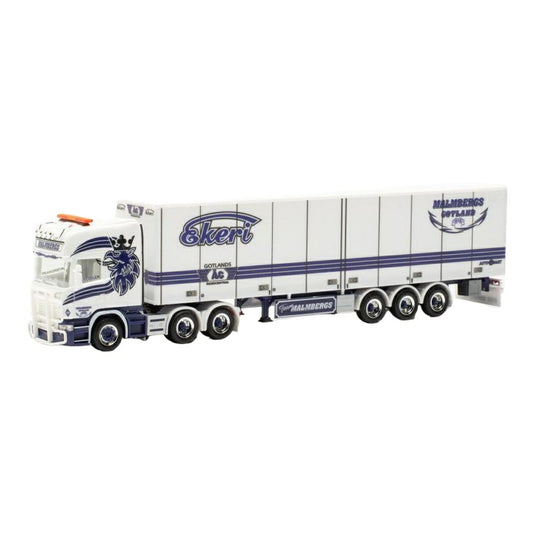 Malmbergs スカニア R Topline 6x4 冷凍冷蔵セミトレーラー / Herpa 1/87 ミニカー トラック模型