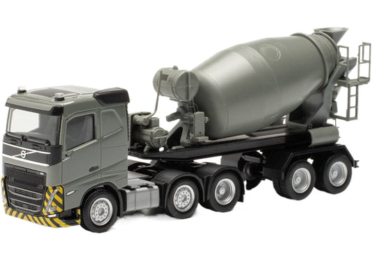 Volvo FH フラットルーフ 2020 コンクリートミキサートレーラー / Herpa 1/87 建設機械模型 工事車両