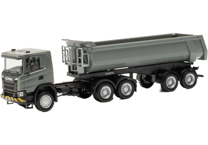 Scania CG 17 ラウンドトラフトレーラー 316248 / Herpa 1/87 建設機械模型 工事車両
