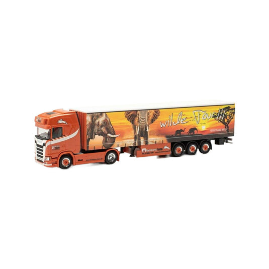 Herpa Ferntrans Haas Scania CS20HD カーテンサイドセミトレーラー 316903/ Herpa 1/87  模型