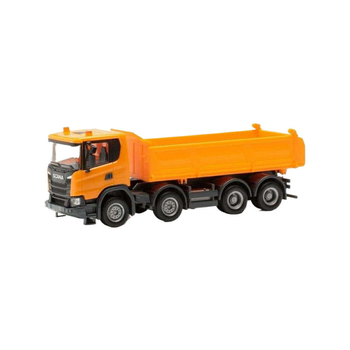 Herpa Scania XT17 オレンジ Meiller 三方開きダンプ 316996/ Herpa 1/87  模型