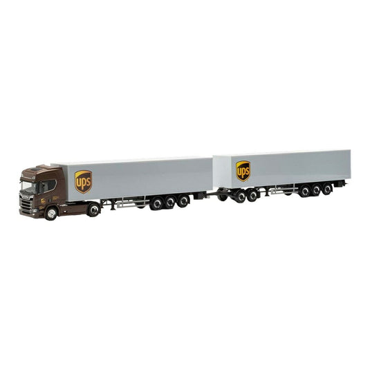 UPS スペイン スカニア CR20HD ボックスセミトレーラー HCTコンビネーション / Herpa 1/87 ミニカー トラック模型