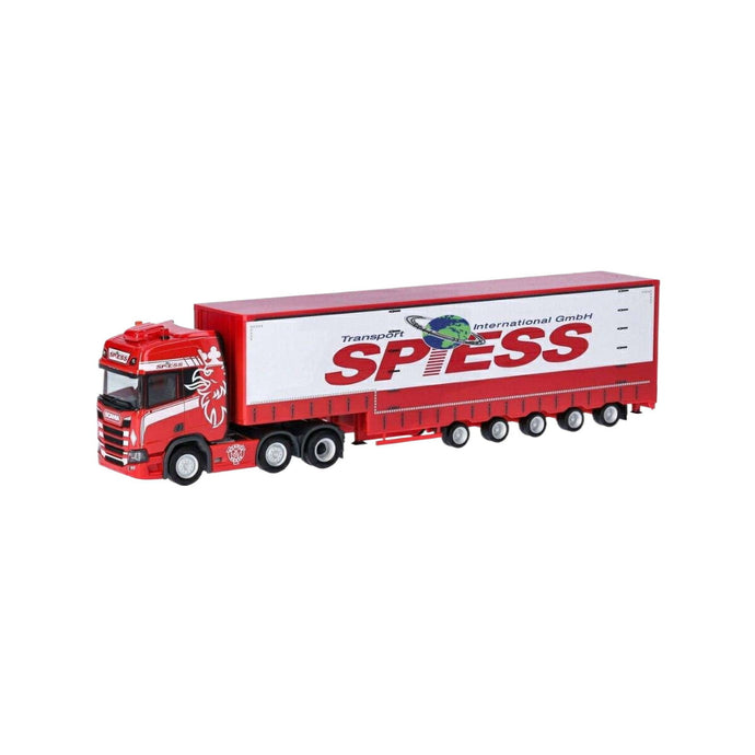 Spiess Scania CR20HD 6x2 ボリュームターポリン トラック / Herpa 1/87 建設機械模型 工事車両