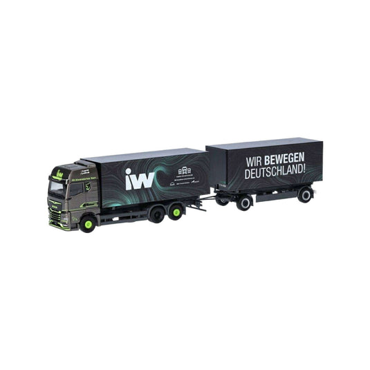 IW MAN TGX GX スワップボディトレーラー 317160 / Herpa 1/87 建設機械模型 工事車両