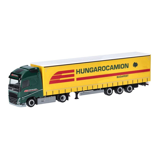 Hungarocamion ボルボ FH Gl. XL 2020 カーテンサイドセミトレーラー / Herpa 1/87 ミニカー トラック模型