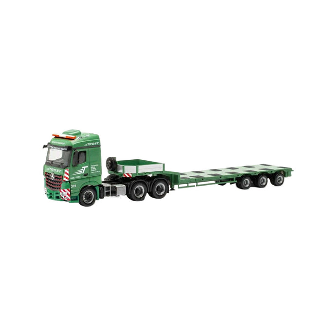 Trost Mercedes Benz Arocs Streamspace 低床トレーラー 積載車 / Herpa 1/87 建設機械模型 工事車両