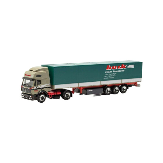 Herpa Buck Mercedes Benz SK 94 防水シートセミトレーラー 317757/ Herpa 1/87  模型