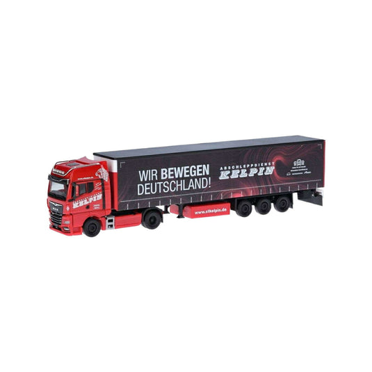 Herpa KELPIN/Wir bewegen Deutschland MAN TGX GX カーテンサイドセミトレーラー 317771/ Herpa 1/87  模型