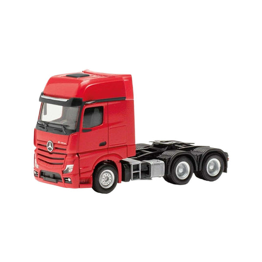 Herpa Mercedes Benz Actros L Gigaspace ソロトラクターユニット 3軸 レッド 317917/ Herpa 1/87  模型