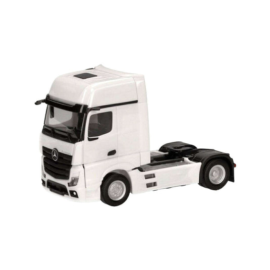 Herpa Mercedes-Benz Actros L Gigaspace ソロトラクターユニット 2軸 ホワイト 317948/ Herpa 1/87  模型