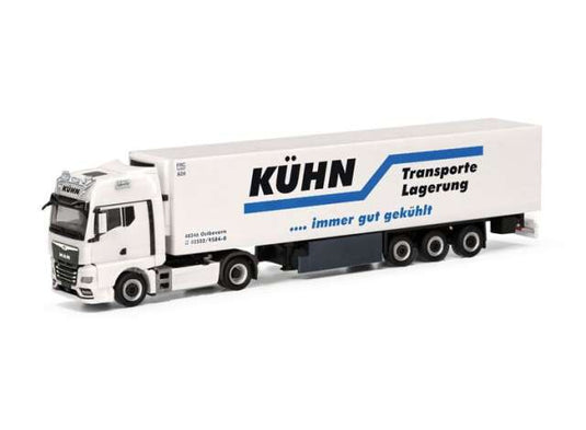 MAN TGX GX Kuhn 冷蔵輸送 トラック ホワイト ヘルパ 1/87 トラック / Herpa 1/87 ミニカー