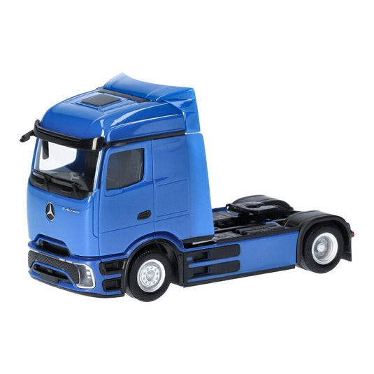 メルセデス・ベンツ eActros 600 ProCabin Streamspace 2軸 ブルー トラック / Herpa 1/87 トラック模型