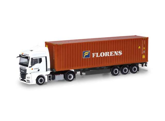 MAN TGX GM C.Sz. シュミットフローレンス ホワイトブラウン/Herpa 1/87ミニカー