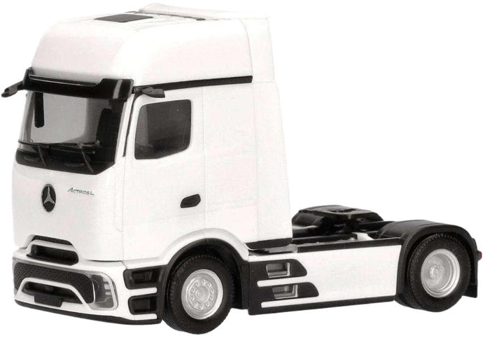 Mercedes Benz Actros L ProCabin Gigaspace ホワイト トラック / Herpa 1/87 建設機械模型 工事車両