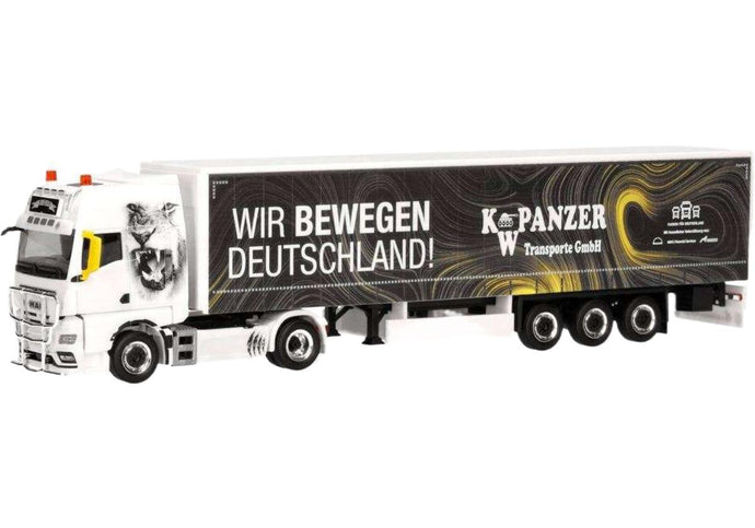 KW Panzer Wir bewegen Deutschland MAN トラクタ / Herpa 1/87 建設機械模型 工事車両
