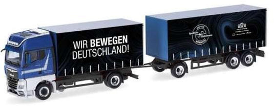 MAN TGX GX G.Hz. Stickelmann Wir bewegen Deutschland ブルー/ Herpa  1/87 ミニカー