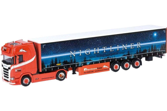 フェルントランス ハース スカニア CS 20 HD 15m トレーラー トラック / Herpa 1/87 建設機械模型 工事車両