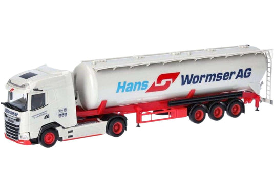 ハンス・ウォームサー DAF XG サイロ セミトレーラー 60m3  / Herpa 1/87 建設機械模型 工事車両