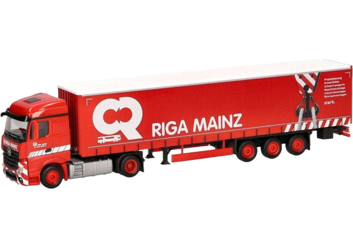 Riga Mainz Mercedes Benz Actros トラクタ / Herpa 1/87 建設機械模型 工事車両