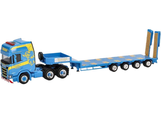 Martin Wittwer Wattenwil Scania CR20HD 低床ローダー トレーラー / Herpa 1/87 建設機械模型 工事車両