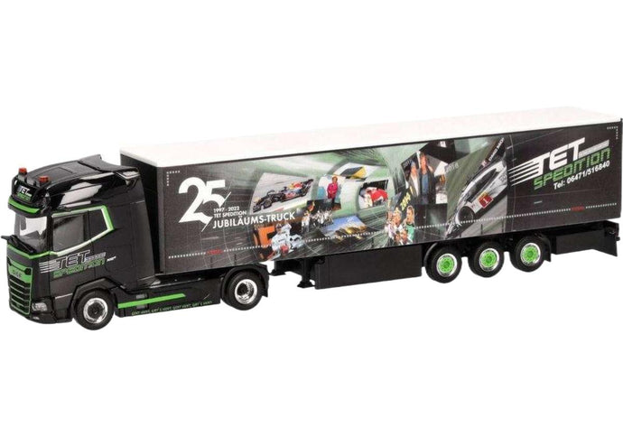 DAF XG+ カーテンサイド トラック トレーラー / Herpa 1/87 建設機械模型 工事車両