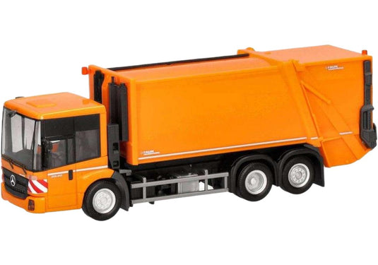 メルセデス・ベンツ エコニック ファウン バリオプレス ゴミ収集車 トラック / Herpa 1/87 建設機械模型 工事車両