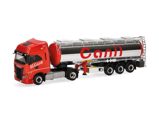 Iveco S-Way Ch.Sz. Canil レッド/シルバー/ Herpa  1/87 ミニカー