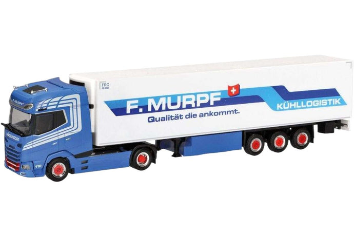 DAF XG+ 冷蔵冷凍セミトレーラー Murpf 319058 トレーラー / Herpa 1/87 建設機械模型 工事車両
