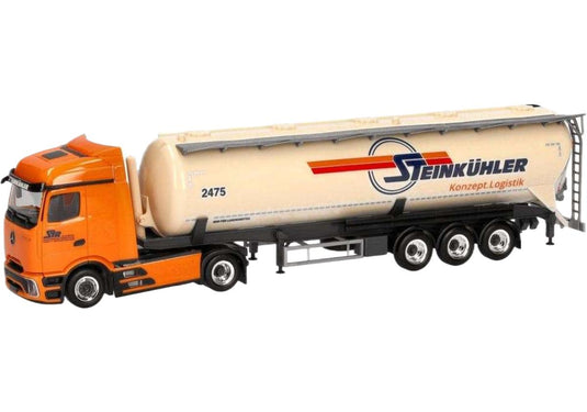 Steinkuhler Mercedes Benz Actros Procabin Streamspace サイロセミトレーラー トレーラー / Herpa 1/87 建設機械模型 工事車両