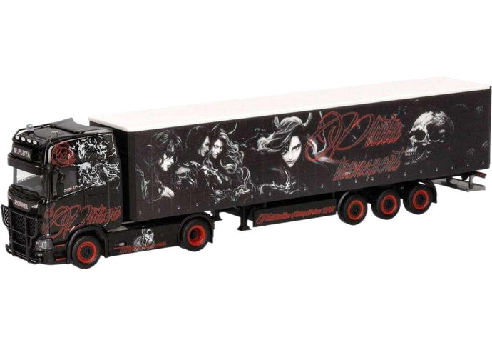 Pluta Transport Scania CS20HD カーテンサイド トラック / Herpa 1/87 建設機械模型 工事車両